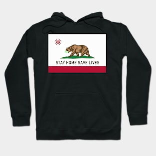 California Stay Home Save Lives Covid 19 Coronavirus Hoodie